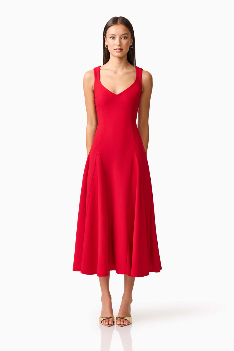 LILA A LINE MIDI DRESS