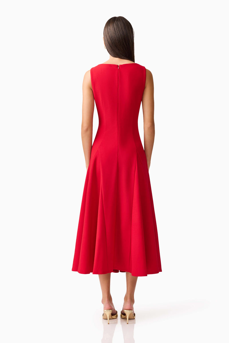 LILA A LINE MIDI DRESS